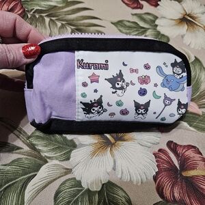 Kuromi Themed Purple and Black Cosmetic Bag